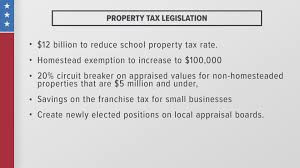 senate reach property tax relief deal