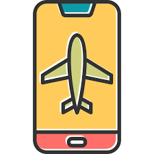 airplane mobile device stock photos