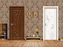 Modern Design Solid Wooden Pvc Mdf Interior Bedroom Door