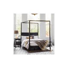 The canopy for the canopy bed is quite a statement piece. Bahia Black Wooden Four Poster King Size Bed Frame Cult Furniture
