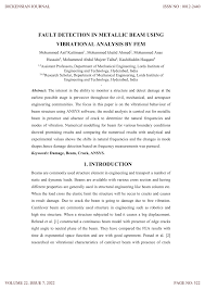 pdf fault detection in metallic beam