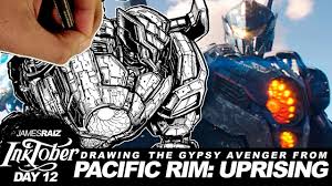 Feel free to print and color from the best 39+ pacific rim coloring pages at getcolorings.com. Drawing Pacific Rim Uprising Gypsy Avenger Inktober Day 12 Youtube