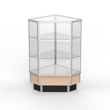 Corner Display Case With Adjustable