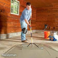how to fix a concrete garage floor diy