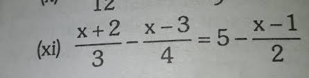 solve the equation x 2 3 3 4 5 x 1 2