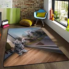 3d art printing tiger printed carpet