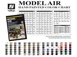 Hand Painted Vallejo Paint Charts Rigorous Vallejo Model Air