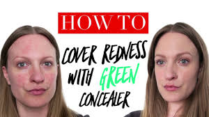 how to cover redness with green