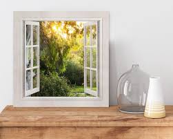 Fake Window Canvas Art Wall Decor