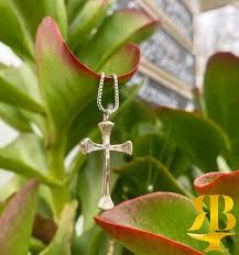 sterling silver horseshoe nail cross
