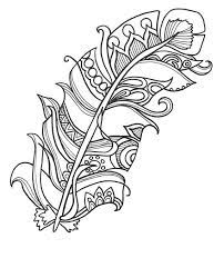 These feather pictures are online coloring pages that can be colored with color gradients and patterns. Pin On Fun And Funky Feather Art