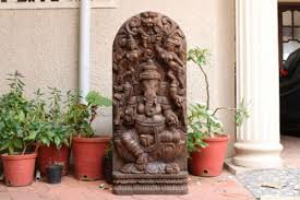 ganesha statue wooden ganesh sculpture