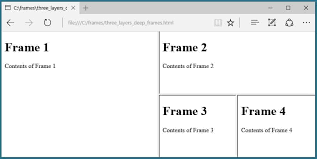 html frames are obsolete in html5 here