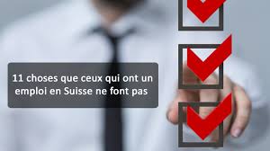 emploi en suisse