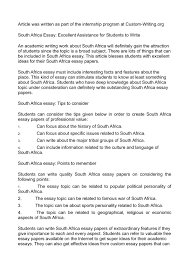 calam eacute o south africa essay excellent assistance for students to write 