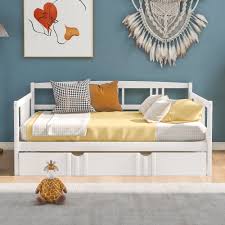 trundle bed frame solid wood full size