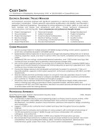 Project Manager Core Competencies Resume Examples