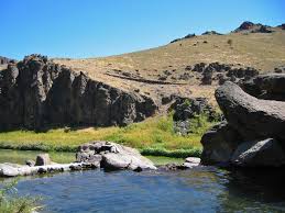 Soak in a pool on top of a waterfall or find the hidden pocket behind the smaller waterfall. Three Forks Warm Springs Jordan Valley Oregon