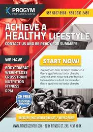 Personal Trainer Flyer Templates Download Training Brochure Free