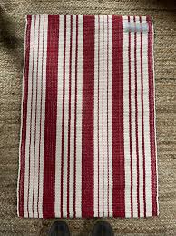 dash and albert rug red white stripe