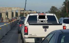 Driver Defends 'F--K Trump' Sticker ...