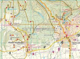 A térkép kőszeg belvárosának térképét is tartalmazza, illetve külön. Koszegi Hegyseg Irottko Naturpark Turistaterkep
