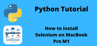 how to install selenium on macbook pro