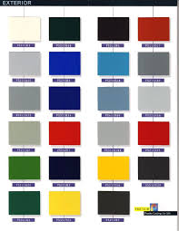 Protech Oxyplast Powder Coatings Archive Color Chart