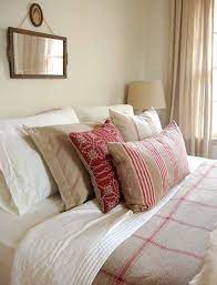 bedroom ideas red and cream bedroom
