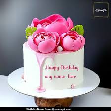 happy birthday cake edit name free