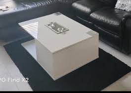 High Gloss White Coffee Table In East