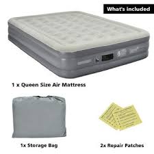 The engine of the air pump runs smoothly and at a moderate temperature, thanks to the ball bearing built in the device. Giantex Full Air Mattress Built In Pump Portable Inflation Airbed Flocked Top