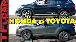 Interior space and safety features. 2019 Honda Pilot Vs Toyota Highlander Hybrid Awd Vs The Tfl Slip Test Youtube