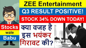 Why Zee Share Price Crashed 34 Today Made A New 52 Weeks Low After Positive Q3 Result