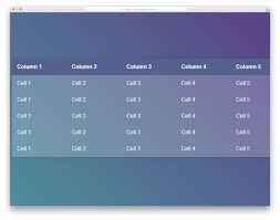 40 best css table templates for