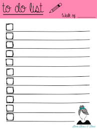 Cute Printable To Do List Magdalene Project Org