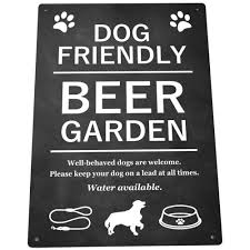 Dog Friendly Beer Garden Printed