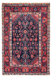 hamedan persian rug night blue 160 x 111 cm