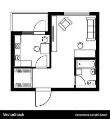 floor plan of a house with furniture