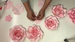 mini rose paper flower free video