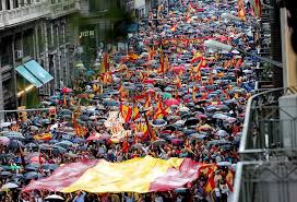 Resultado de imagen para Un millón de personas piden "votar" para que Cataluña permanezca en España