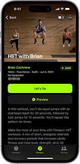 start an apple fitness workout or