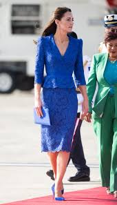 blue lace peplum dress in belize