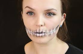 skeleton mouth make up tutorial goodto