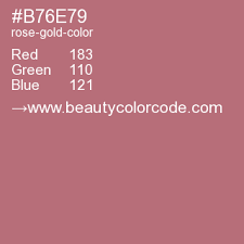 This color combination was created by user lydia. Rose Gold Color Code Hex
