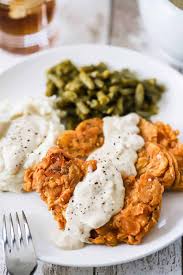 southern fried pork chops with cream