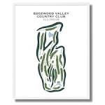 The Printed Golf Courses artwork of Edgewood Valley Country Club ...