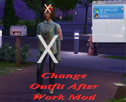 Create your characters, control their lives, build their houses, place them in new relationships and do mu. Mod The Sims Change Outfit After Work Mod V5