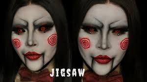 jigsaw halloween costume makeup