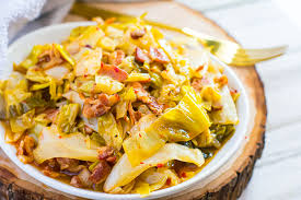 y southern style cabbage with bacon